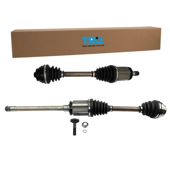 TRQ Front Complete CV Joint Axle Shaft LH RH Pair Set for BMW xDrive AWD 528 535 CSA80127