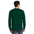 thumbnail image 3 of Gildan Ultra Cotton Men's Long Sleeve T-Shirt, Durable, Crewneck Classic Fit Tee, Forest Green, S, 3 of 5
