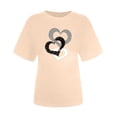 thumbnail image 4 of Chemises pour Femmes, Shorts pour Femmes, T-Shirt à Manches Courtes Imprimé Col Rond Décontracté Ample, Chemises à Manches Courtes pour Femmes, Chemises à Manches Courtes pour Femmes, 4 of 6