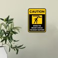 thumbnail image 3 of Portrait Round Plus Caution When the Brain's Weak, The Body Suffers Wall or Door Sign | Funny Workspace Office Decor - Large, 3 of 6