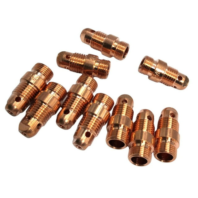 10 units Cuerpo de Boquilla de Cobre 2.4 mm de Soldadura TIG Consumibles de Soldador WP- 9/18/26