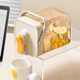 thumbnail image 3 of Dispensador de bebidas de verano con grifo, dispensador de bebidas de jugo de gran capacidad, hervidor frío con grifo, verde 2,3 l, 3 of 8