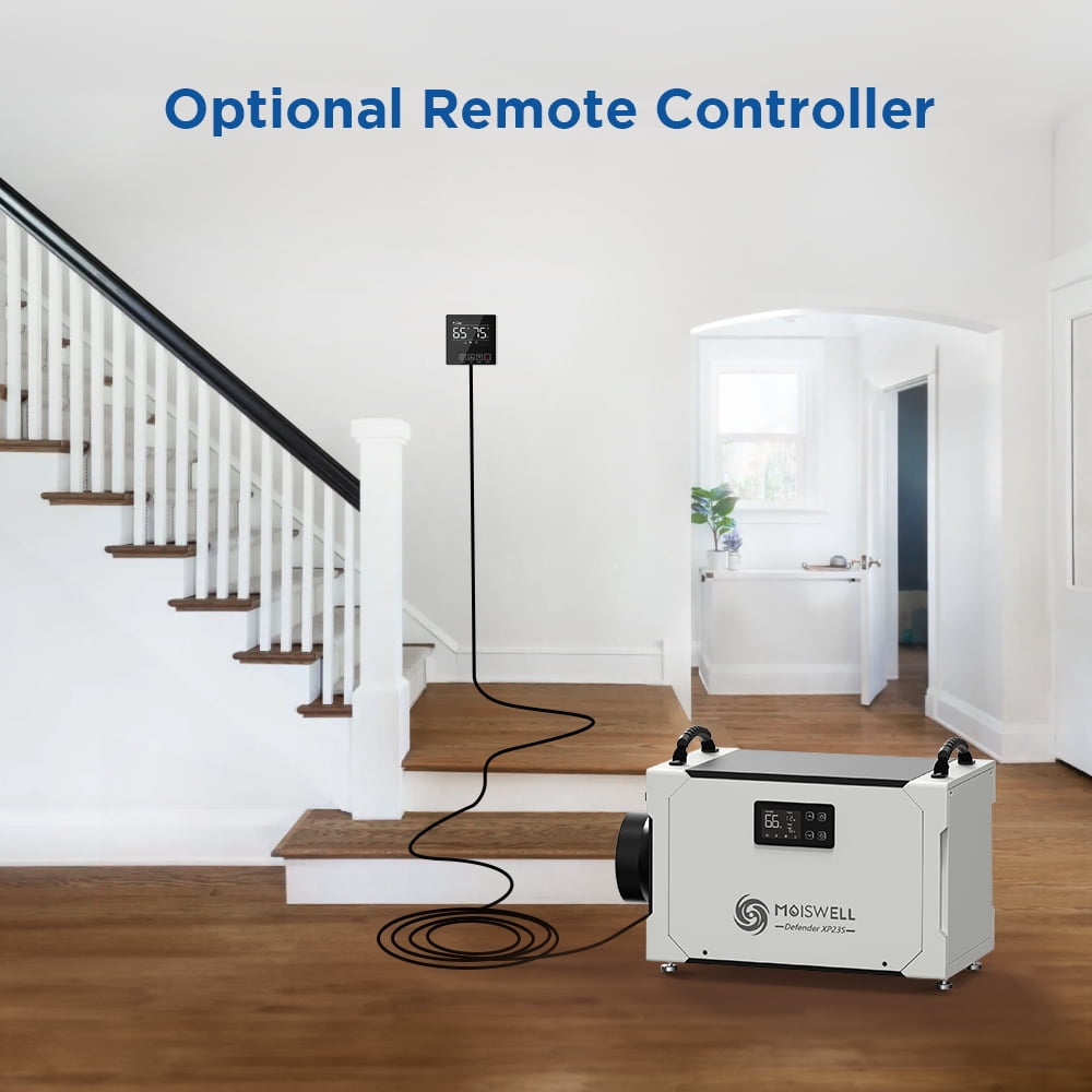 Moiswell 235 Pints Commercial Dehumidifier with Pump for Crawl Space, Basement, Industry Water Damage