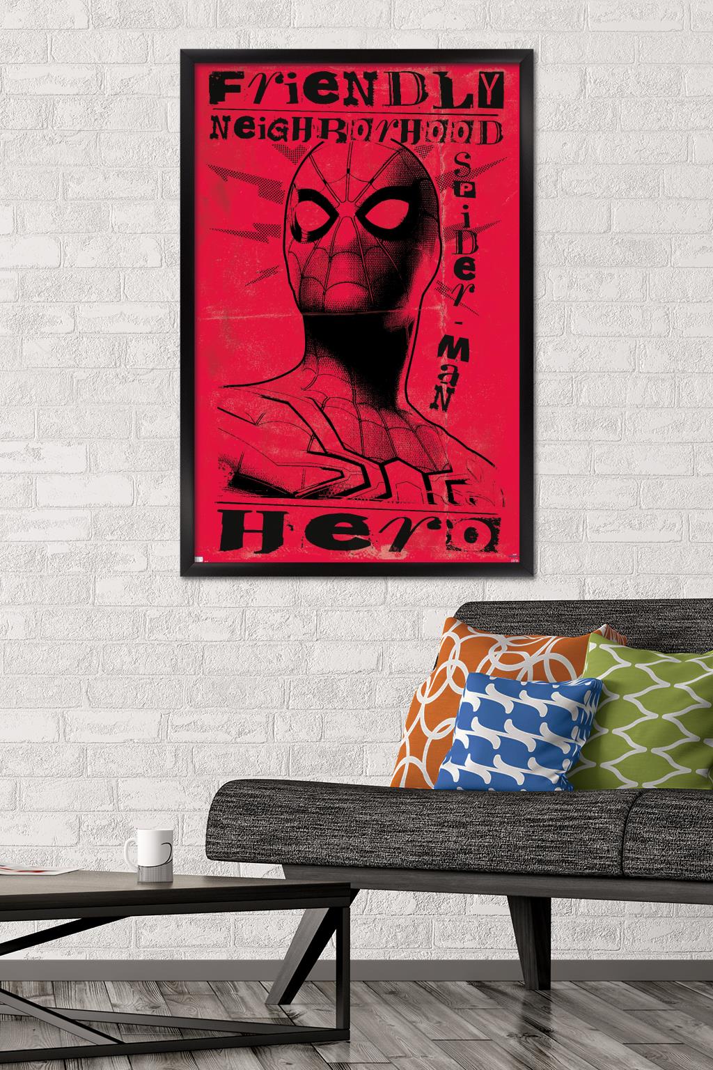 Marvel Spider-Man: No Way Home - Hero Wall Poster, 22.375" x 34" Framed