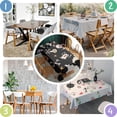 thumbnail image 4 of Playful Halloween Ghosts Pattern Rectangle Tablecloth 60"x102",Waterproof Polyester Rectangle Table Cloth, Wipeable Spillproof Polyester Tablecloth for Dining, Camping, Indoor and Outdoor, 4 of 6