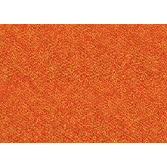 Ahgly Company Indoor Rectangle Patterned Orange Red Orange Area Rugs, 3' x 5'