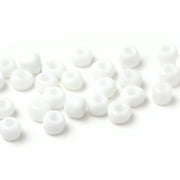 Cousin DIY White Glass E-Bead Bulk Pack, 100g, 1000 Pieces