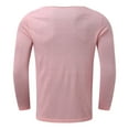 thumbnail image 5 of Tosmy Mens T Shirt Male Autumn Casual Solid Knits T Shirt Long Sleeve V Neck Tops T Shirt Tee Shirts Mens, 5 of 5