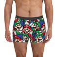 thumbnail image 7 of Saiise Mario By Men's Underwear Boxer Briefs Cotton Trunks Short Leg Underwear (S-XXL), 7 of 7