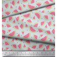 thumbnail image 3 of Soimoi Cotton Duck Fabric Seeds & Watermelon Fruits Print Sewing Fabric Yard 42 Inch Wide, 3 of 3