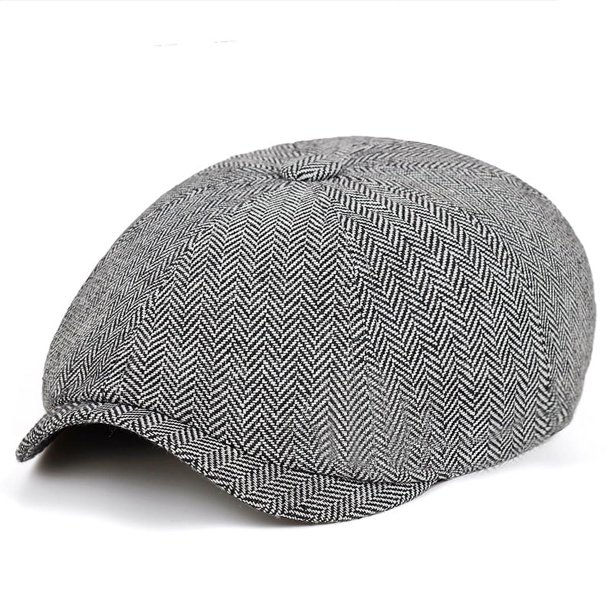 Boina a rayas de estilo británico para hombres y mujeres, sombreros Retro clásicos, boinas universales, gorras de sol deportivas de ocio, nuevo
