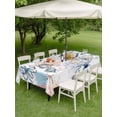 thumbnail image 4 of Outdoor Tablecloth with Umbrella Hole for Patio/Picnic/Party/Camping, Coastal Ocean Waterproof Table Cloth Rectangle Table Cover Washable, Summer Beach Nautical Octopus Corals (60"x 120"), 4 of 8