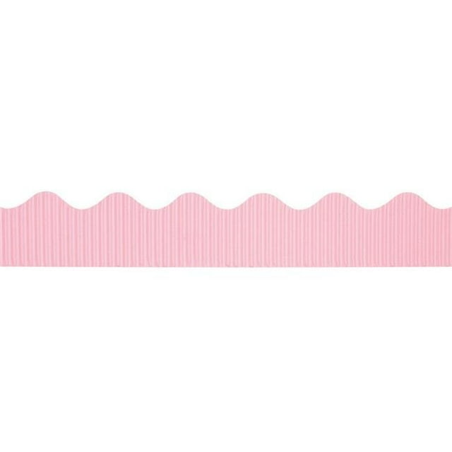 Bordure Décorative Bordeaux 2.25 Po x 50 Pi, Rose - 6 Rouleaux