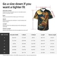 thumbnail image 4 of Fotbe Leopard Reading Tarot Cards Hawaiian Shirt for Men Unisex Summer Beach Casual Short Sleeve Cotton Linen Button Down Shirts-Small, 4 of 5