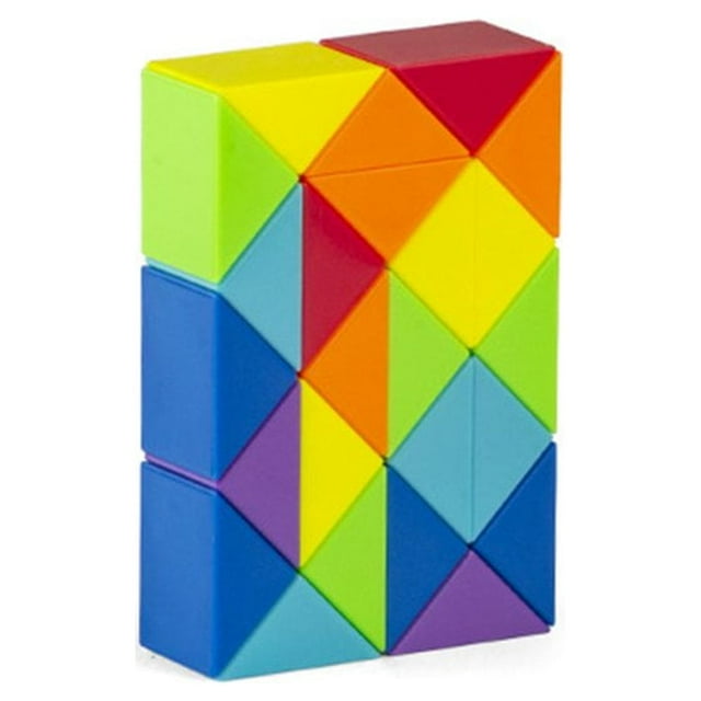 Dingsheng 24 36 48 60 72 Segments Magic Rule Snake Multi-color 3D Puzzle Game Cube Twist Transformable Kid Puzzl