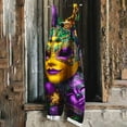 thumbnail image 2 of QATAINLAV Women's Off Shoulder Overalls Casual Adjustable Straps Mardi Gras Jumpsuit Fashion Mask Print Cotton Linen Romper Wide Leg One Piece Pants Multicolor XL, 2 of 6