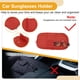 thumbnail image 5 of Clip para gafas de sol de coche Unique Bargains, soporte universal para gafas de sol en el parasol, PU de cuero rojo, 5 of 7