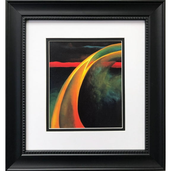 Georgia O'Keeffe "Red and Orange Streak" Custom Framed Art Print Generic