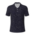 thumbnail image 2 of Daiia Beautiful Roses Pattern Men’s Polo Shirts,Solid Deck Shirt,Classic Fit, Breathable Cotton Polo for Casual and Sport Wear-4X-Large, 2 of 7