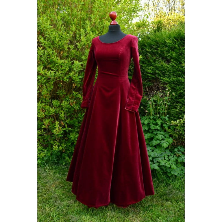 cotton velvet dress fabric 100% Cotton Velvet Wine Red Fabric 44" wide [227]