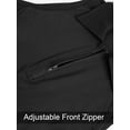 thumbnail image 6 of Deago Tennis Dress for Women Athletic Dress Zip Up Polo Sleeveless Golf Workout Exercise Dresses (Black, M), 6 of 8