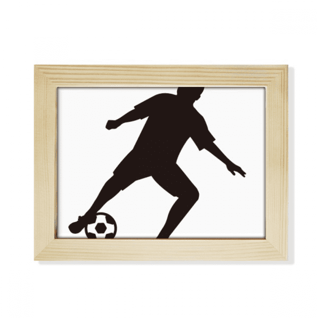 Outline Soccer Football Sports Desktop Photo Frame Picture Art Decoration Painting 6x8 inch