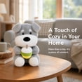 thumbnail image 7 of Soft Gray Schnauzer Stuffed Animal, Cute Puppy Plush Toy with Avocado for Kids Decor, 7 of 7