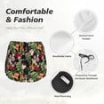 thumbnail image 6 of Lsque Tropical Flowers (2) Printed Women's Running Shorts with Liner Pockets,Elastic Quick Dry Workout Athletic Gym Yoga Shorts,Womens High Waist Shorts-Large, 6 of 9
