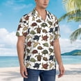 thumbnail image 3 of Fotbe Various Turtle Camisa Hawaiana para Hombre Unisex – Camisa Casual de Verano con Botones de Manga Corta de Algodón y Lino,3X-Large, 3 of 7