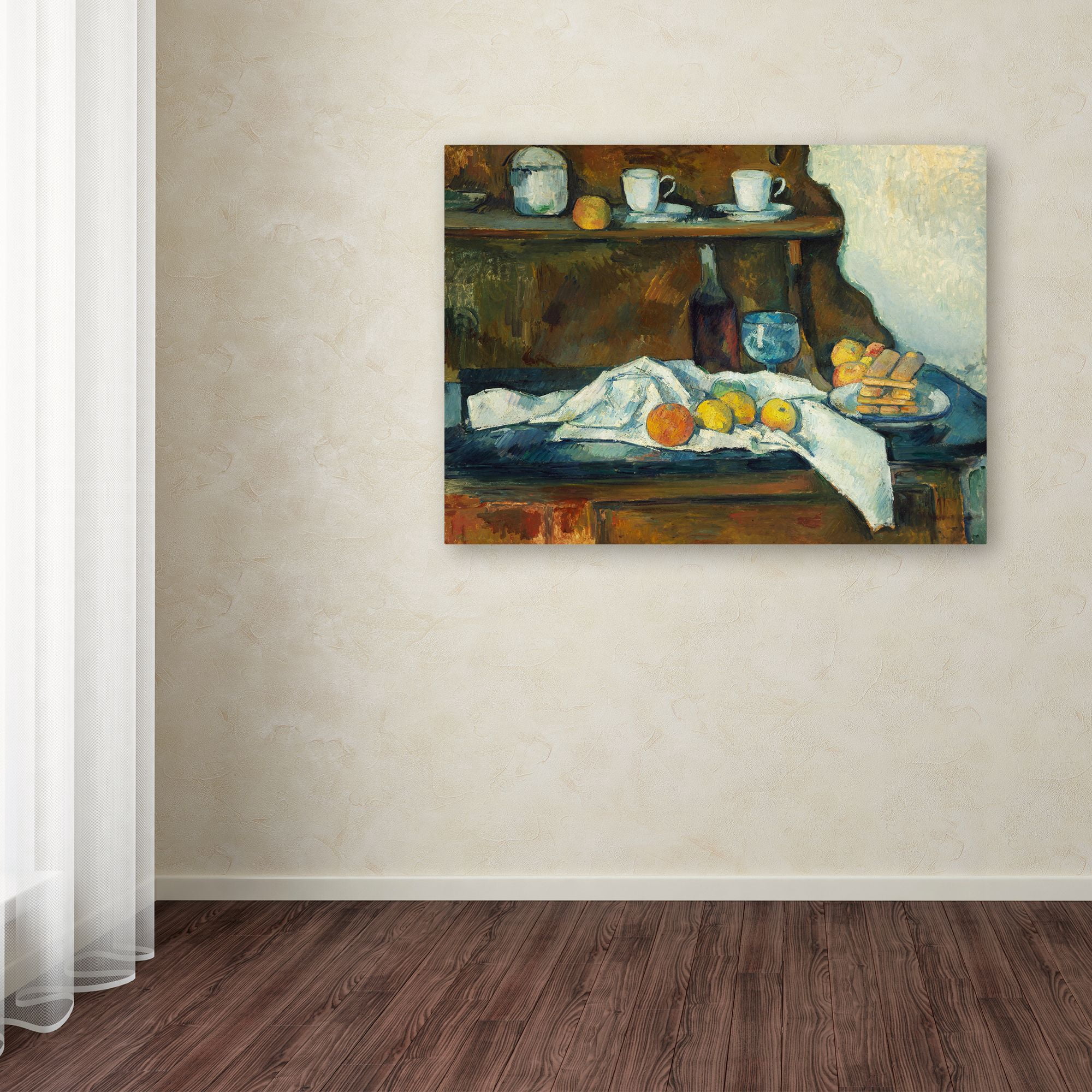 Trademark Fine Art 'The Buffet' Canvas Art by Cezanne