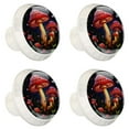 thumbnail image 2 of 4 Pcs Round White Knobs for Kitchen Cabinet Cupboard Dresser Bookcase Mushroom Drawer Pulls Handles Home Decor, 2 of 8