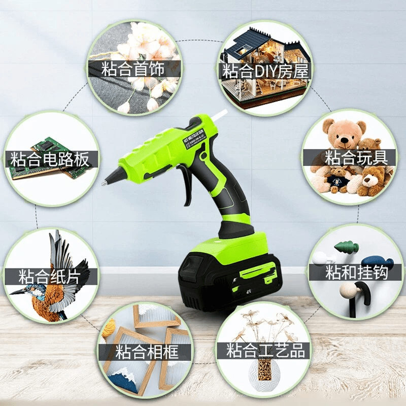 Fast preheating hot glue gun repair tool for Black and decker 20V Li-ion Battery for hand work DIY