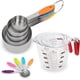 thumbnail image 3 of Elitra Home Juego de Tazas y Cucharas Medidoras de 13 Piezas, Incluye 10 Cucharas Medidoras de Acero Inoxidable y 3 Tazas Medidoras de Plástico, 3 of 8