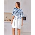 thumbnail image 4 of Ekouaer Oversized Sleep Shirts for Women Plus Size V Neck Nightgown Short Nightgowns for Women, 4 of 6