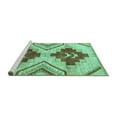 thumbnail image 2 of Ahgly Company Machine Washable Indoor Rectangle Abstract Turquoise Blue Modern Area Rugs, 7' x 10', 2 of 4