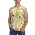 thumbnail image 2 of Goofa Animal Tree Printed Men's Sleeveless T-Shirt - Athletic Gym Workout Tank Top for Men - Moisture-Wicking, UPF 30+ Quick-Dry Muscle Tee-Large, 2 of 8