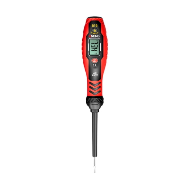 Probador de voltaje Detector de voltaje de alto par Bolígrafo de prueba multifunción Práctico y Rojo