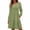 Green, variant on Tdoqot Womens Cotton Dresses with Pockets- Ruffle Long Sleeve Stretch Casual Midi Dress Spring Dresses Green