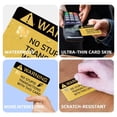 thumbnail image 4 of Warning Humor Credit Card Sticker - 'No Stupid Transactions' Novelty Design for Credit Card Decoration, Collectors, or Gag Gift, 4 of 4