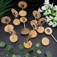 thumbnail image 3 of 1-10 Rustic Wood Table Numbers Slices Stick Stand Base for Seat Cards Decor Retr, 3 of 19