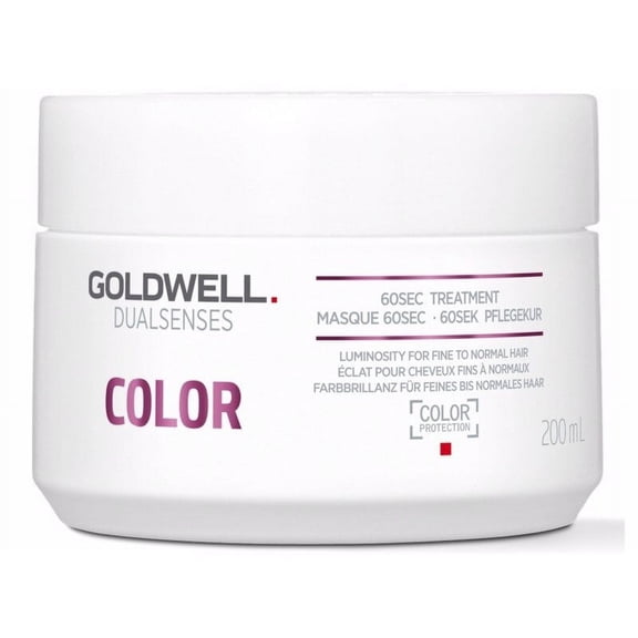 6.7 oz , Goldwell Dualsenses Color 60Sec Treatment, hair scalp beauty - Pack of 2 w/ Sleek 3-in-1 Comb/Brush