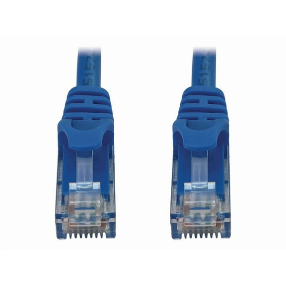 Eaton Tripp Lite Series Cat6a 10G Snagless Molded UTP Ethernet Cable RJ45 M/M PoE Blue 15 ft. 4.6 m
