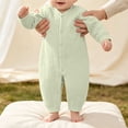 thumbnail image 4 of Bxsruta Baby Bodysuit Cotton One-Piece Romper Long Sleeve and Play Outfit, 4 of 7