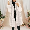 thumbnail image 2 of Long Sleeve Hooded Jacket Mid Length Coat With Deep Pockets For Comfortable Warmth And Stylish Everyday Outerwear, 2 of 5