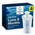 thumbnail image 1 of Brita Plus Water Filter, BPA-Free, High-Density Replacement Filter for Pitchers and Dispensers, Reduces 2x Contaminants*, Lasts Two Months or 40 Gall, 1 of 9