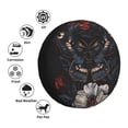 thumbnail image 3 of Bingfone Midnight Butterfly Floral Dream Spare Tire Cover Weatherproof Universal Wheel Protectors for RV Camper Travel Trailer SUV Truck-15 inch, 3 of 8