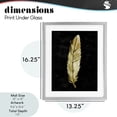 thumbnail image 4 of Stupell Industries Contemporary Curved Feather on Black Gray Framed Print Under Glass, 13 x 16, by Kim Allen, 4 of 8