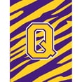 thumbnail image 4 of Monogram - Tiger Stripe - Purple Gold Initial A Monogram Initial Flag Garden, 4 of 7