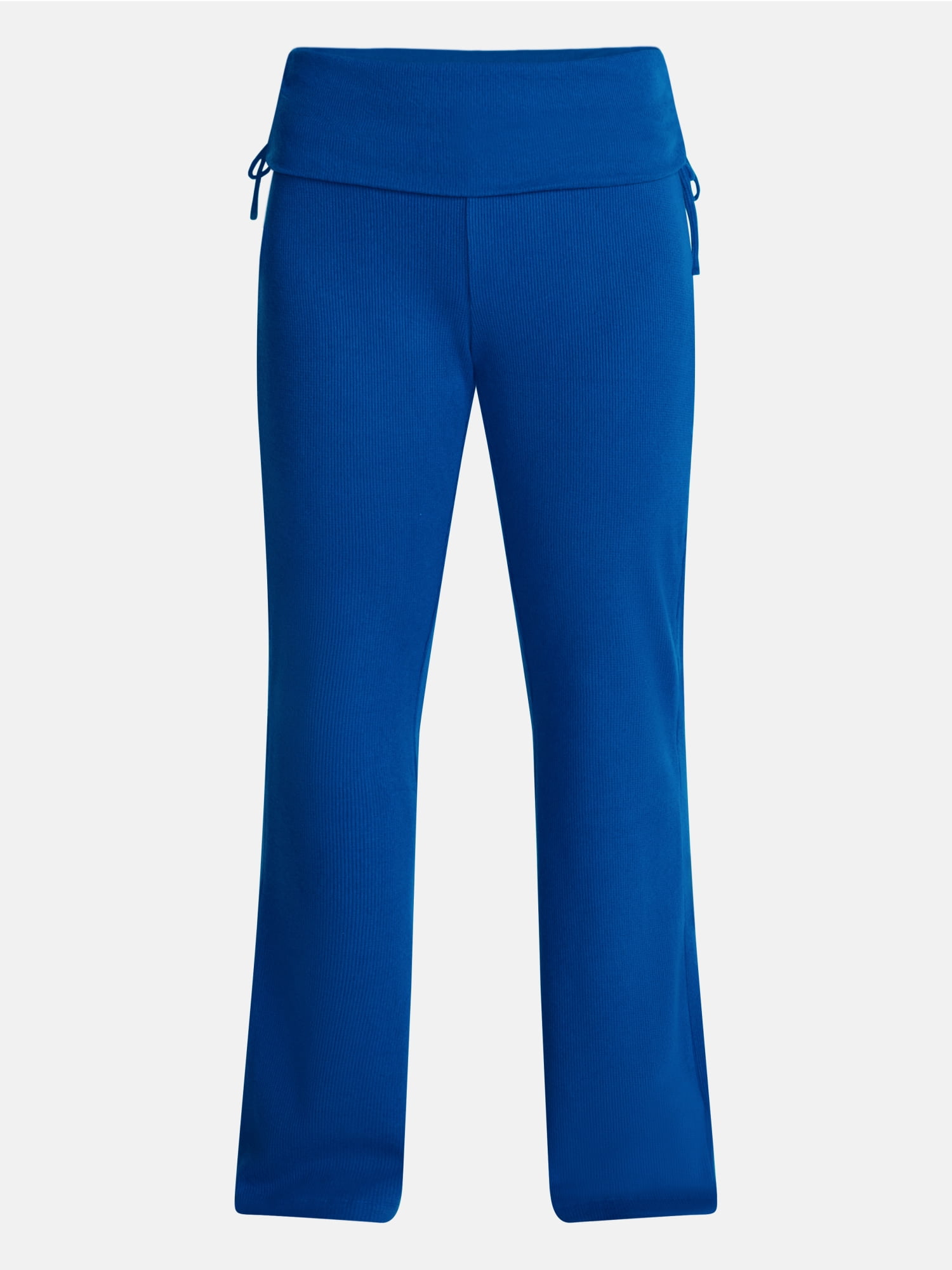 No Boundaries Waffle Knit Foldover Pants, 31.5'' Inseam, Women’s and Women's Plus XS-2X