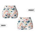 thumbnail image 5 of Lsque Sea Life 1 Pattern High Waisted Biker Shorts for Women-Tummy Control Fitness Athletic Workout Running Yoga Gym Shorts,Moisture-Wicking-Medium, 5 of 9